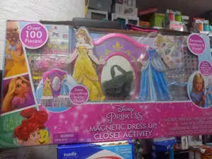 Disney Princess Magnetic Dress Closet 100+ Activity Playset