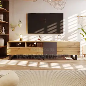 Tv Stand With (3 Cabinets )