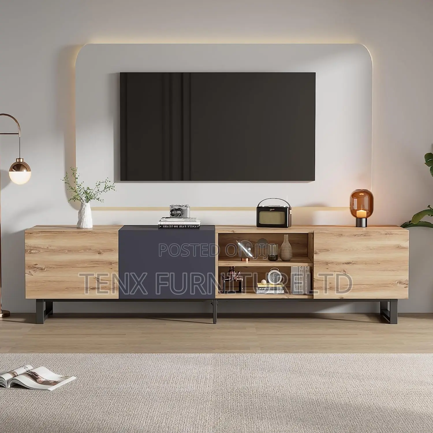 TV Stand (Open Shelves)