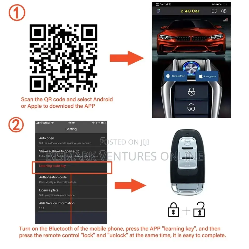 Smartphone Control Car Engine Remote Start System