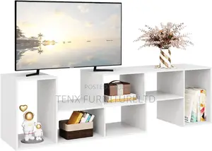 Tv Stand (With Storage Shelves)