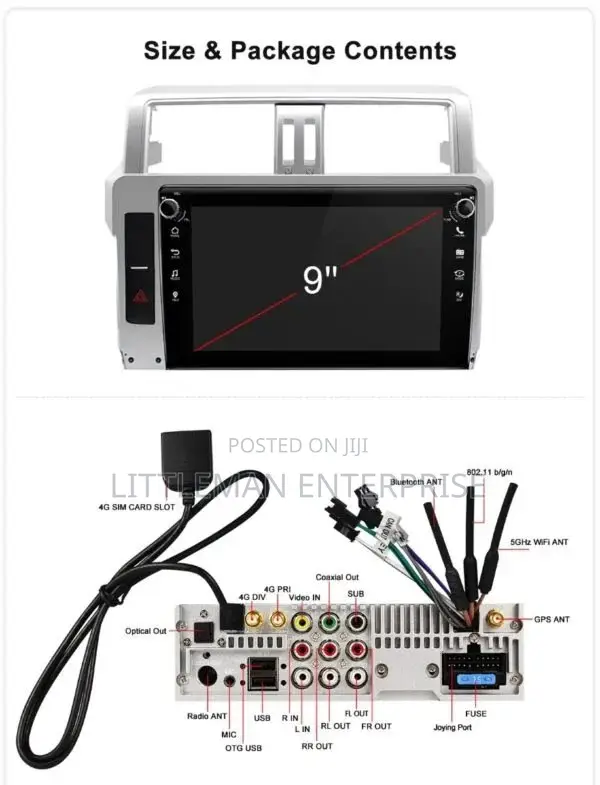 Toyota Land Cruiser Prado 2009-2017 Android Player