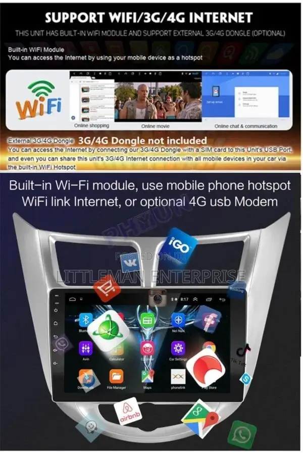 Hyundai Accent 2012 – 2016 Multimedia Player Android