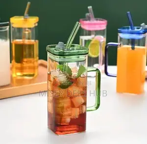 Glass Tumbler With Plastic Cover