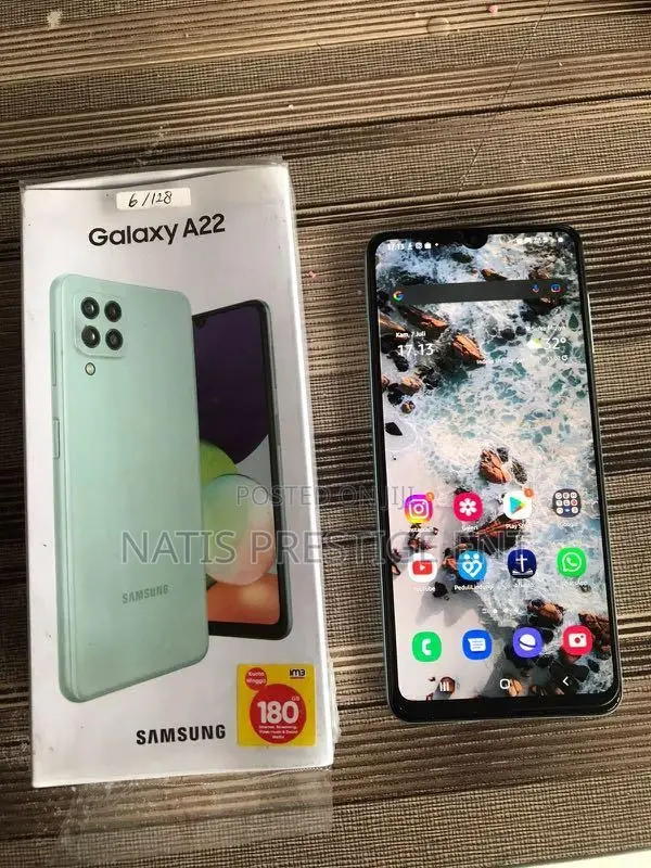 New Samsung Galaxy A22 5G 128 GB Black