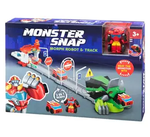 Monster Snap Morph Robot and Track Toy