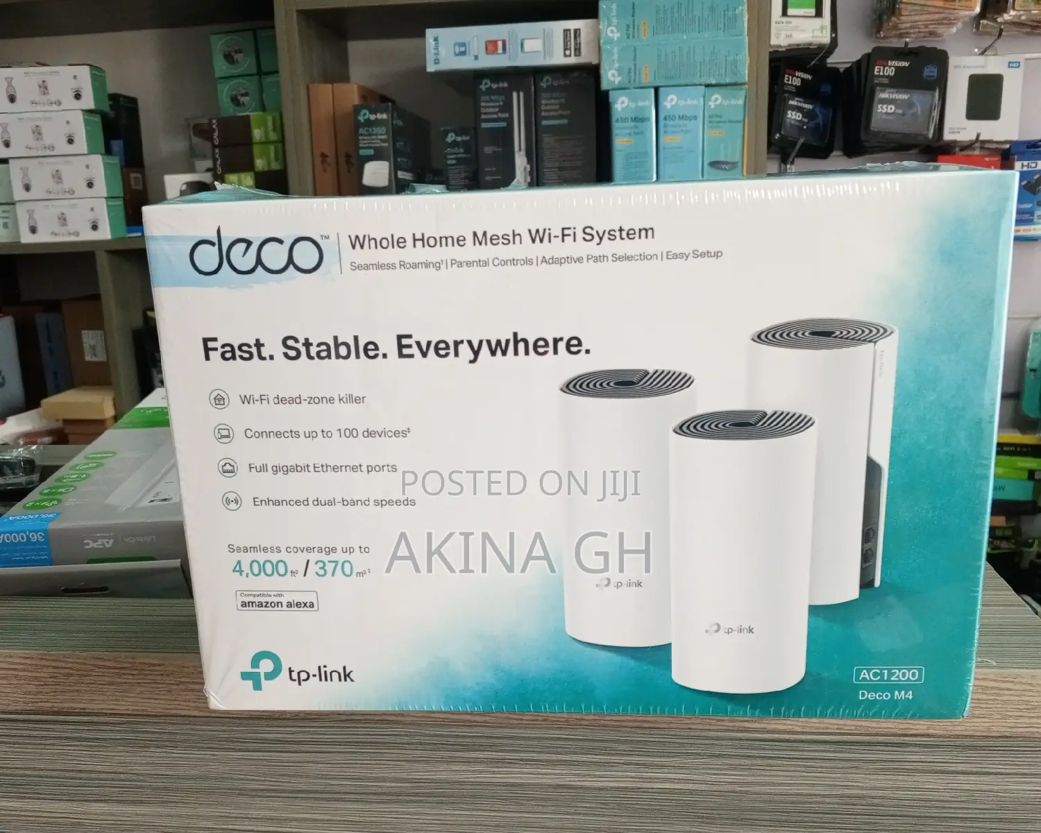 Tp-Link Deco M4 (3 Pack) Whole Home Mesh Wifi System Ac1200