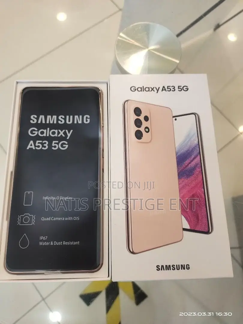 New Samsung Galaxy A53 5G 256 GB Gold