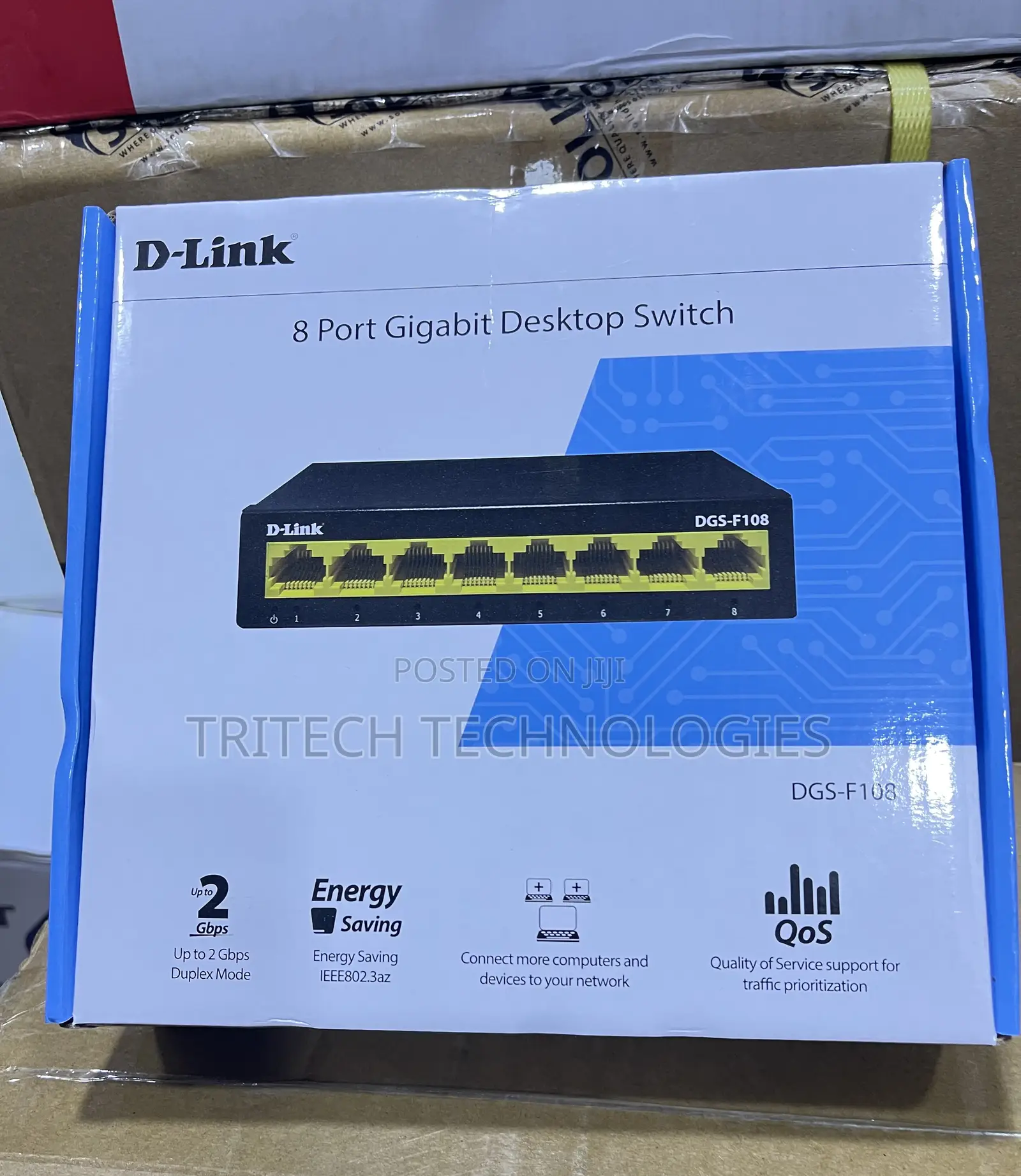 D-Link DGS-F108 8 Port 100/1000mbps Unmanaged GIGABIT Switch