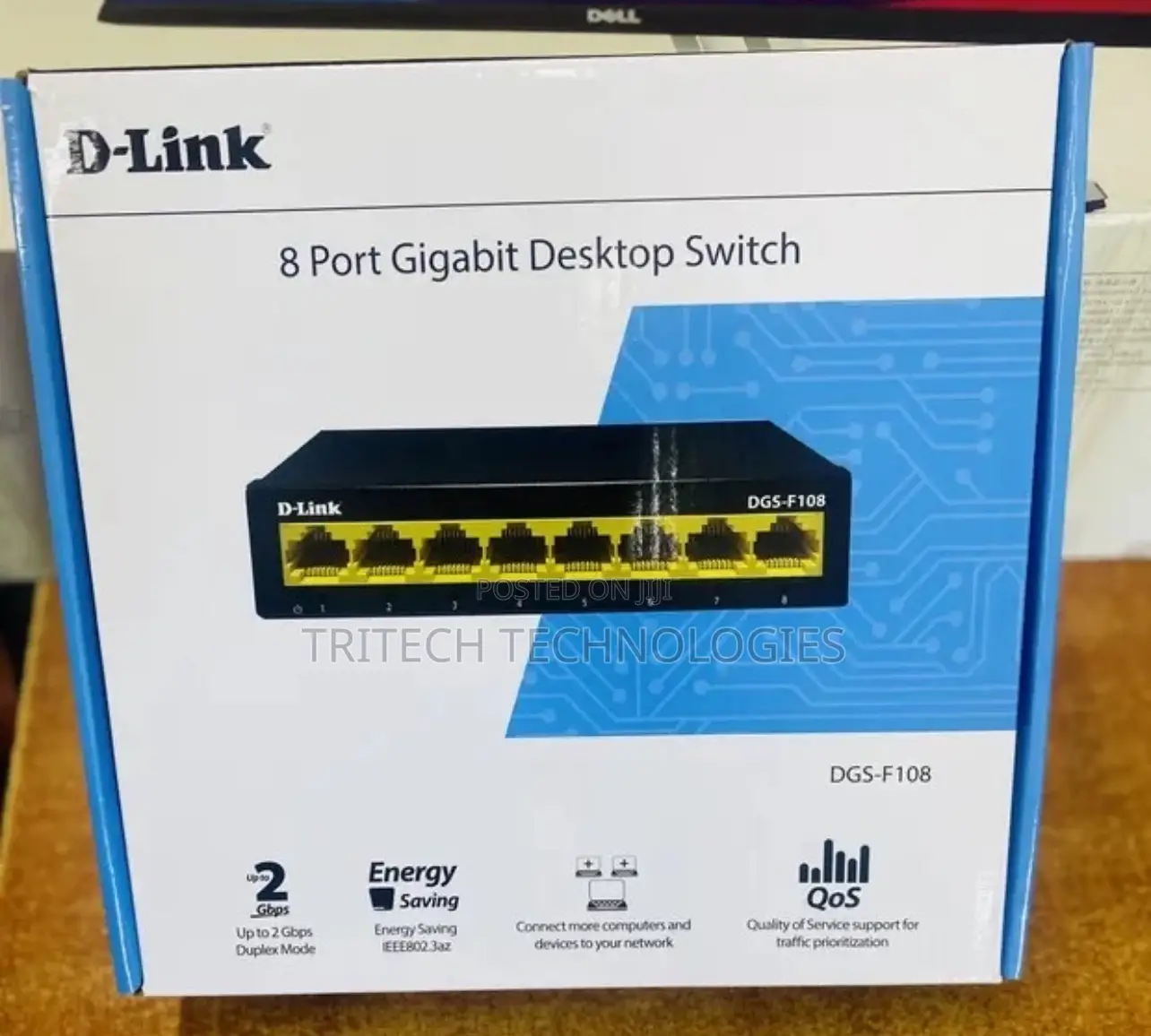 D-Link DGS-F108 8 Port 100/1000mbps Unmanaged GIGABIT Switch