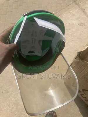 Safety Helmet With Transparent Face Shield