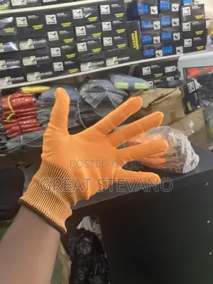 Orange Cotton Hand Gloves