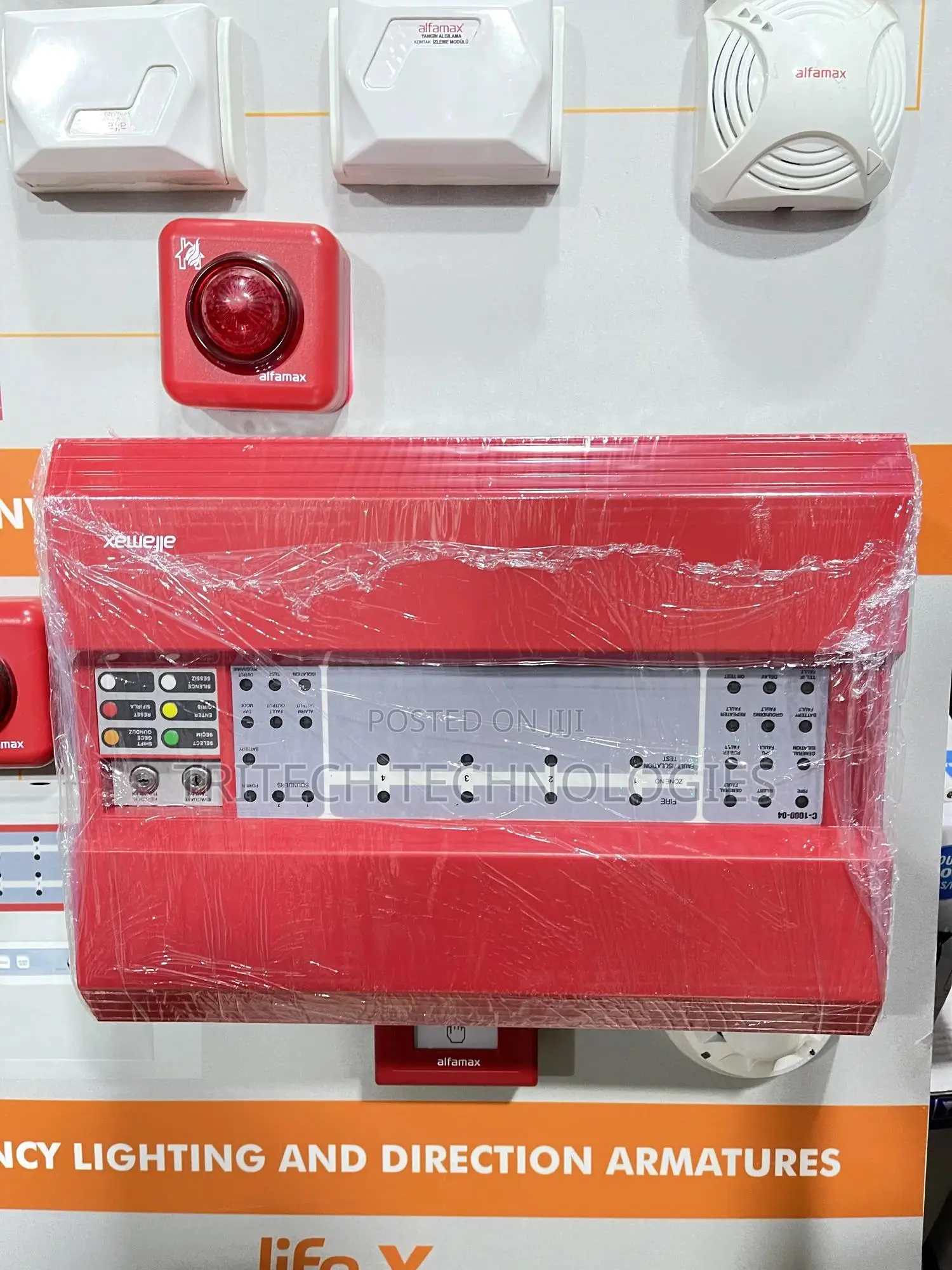 Alfamax Conventional Fire Alarm 4 Zone Panel C-1000-4