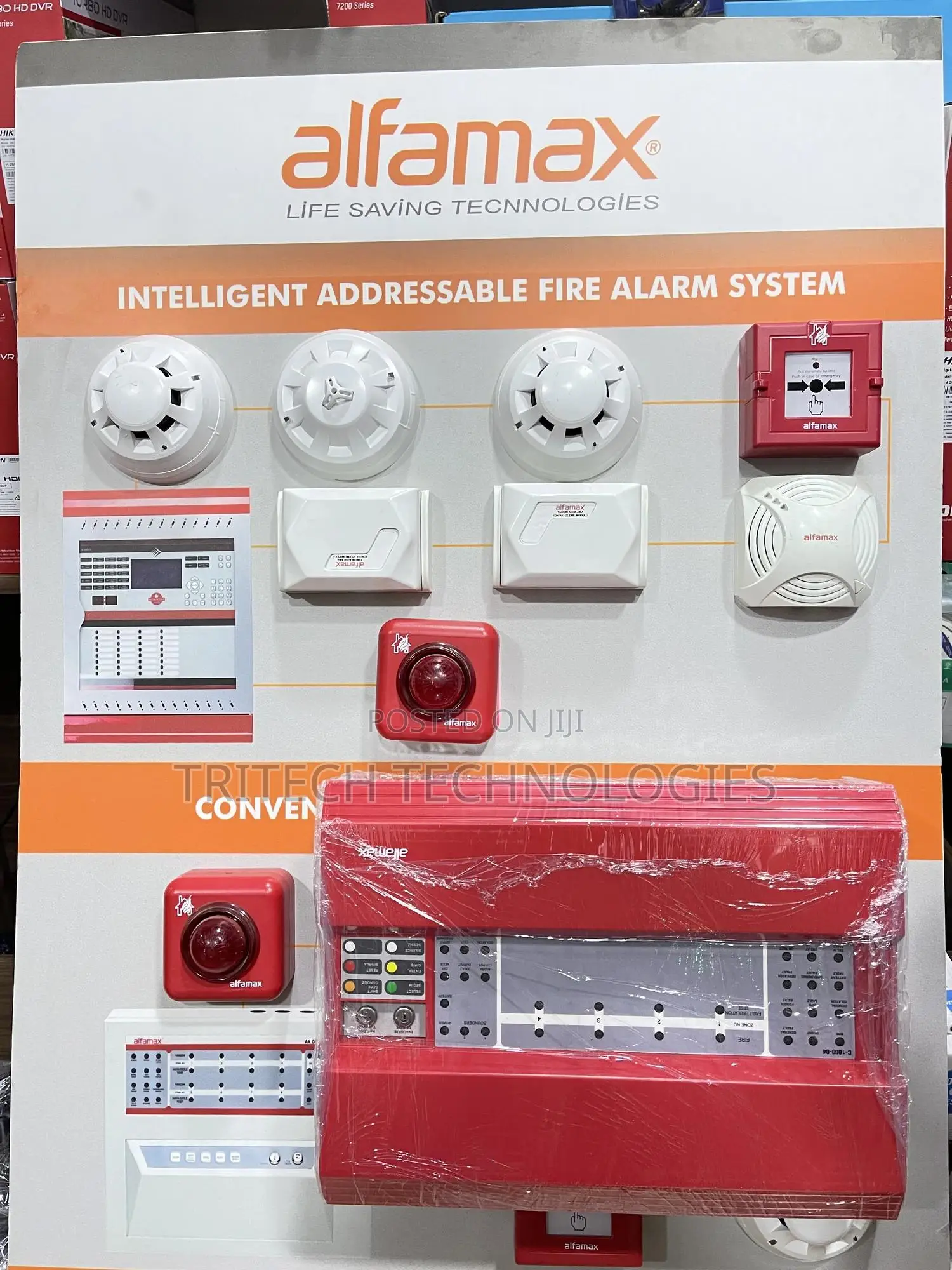 Alfamax Conventional Fire Alarm 4 Zone Panel C-1000-4