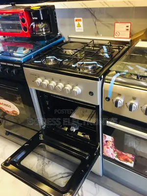 Powerful Sleek Sliver Gas Electric Cooker Oven 3-1