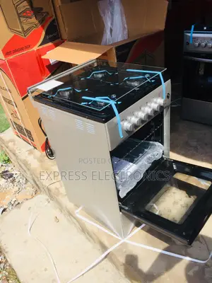 Furnace Sleek Sliver 50/50 Gas Cooker Oven 4burner