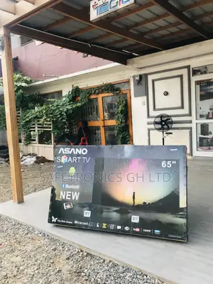 Asano 65 Inches Glossy Smart Electric Black Tv