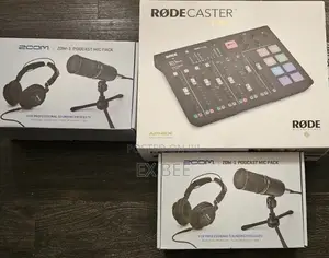 Rodecaster Zoom Studio Podcast Recording Set