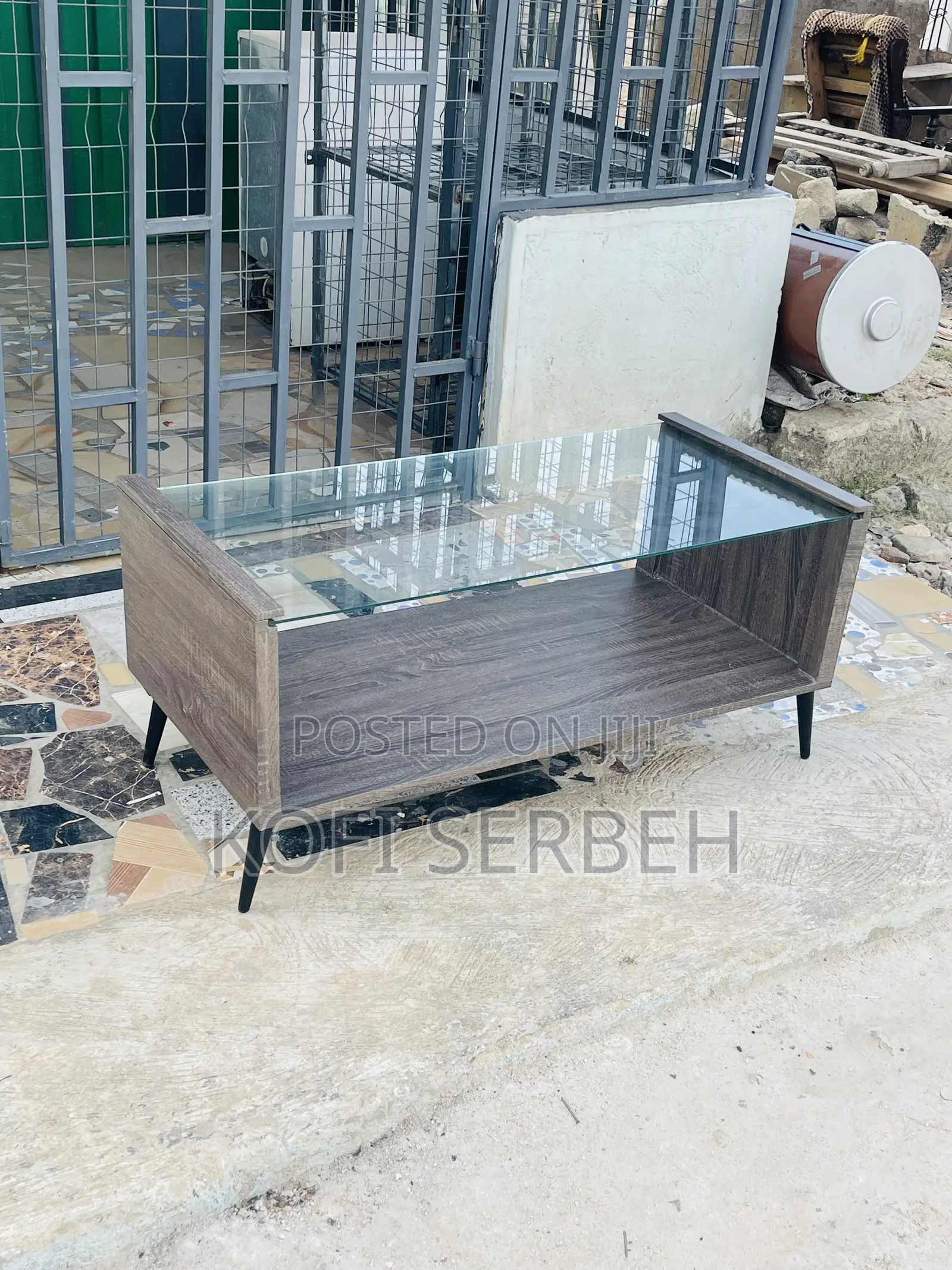 Center Table With Glass Top