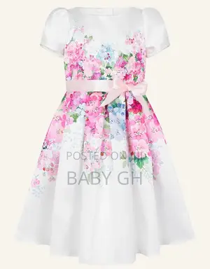 Moonsoon Baby Pink Princess Dress With a Bow for Kids