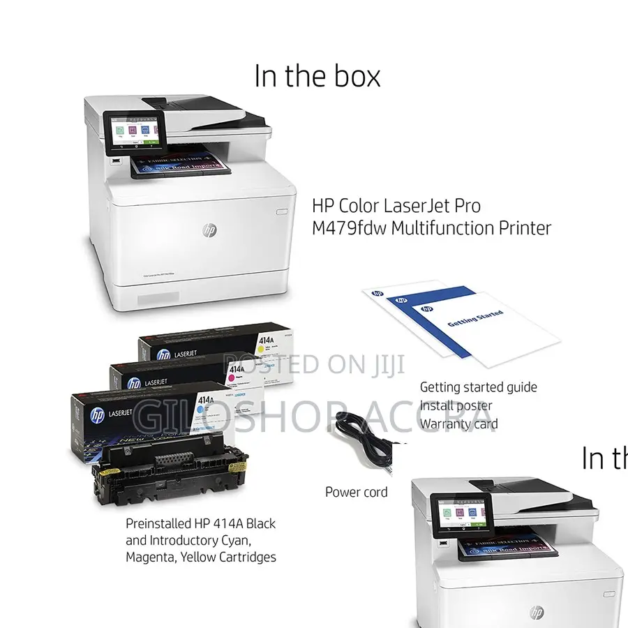 HP Color Laserjet Pro Multifunction M479fdw Wireless Printer
