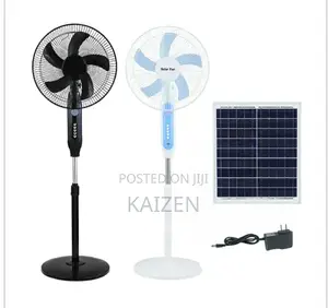 Rechargeable Solar Fan With Bulbs and USB Port