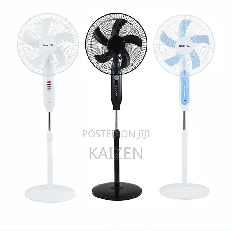 Rechargeable Solar Fan With Bulbs and USB Port
