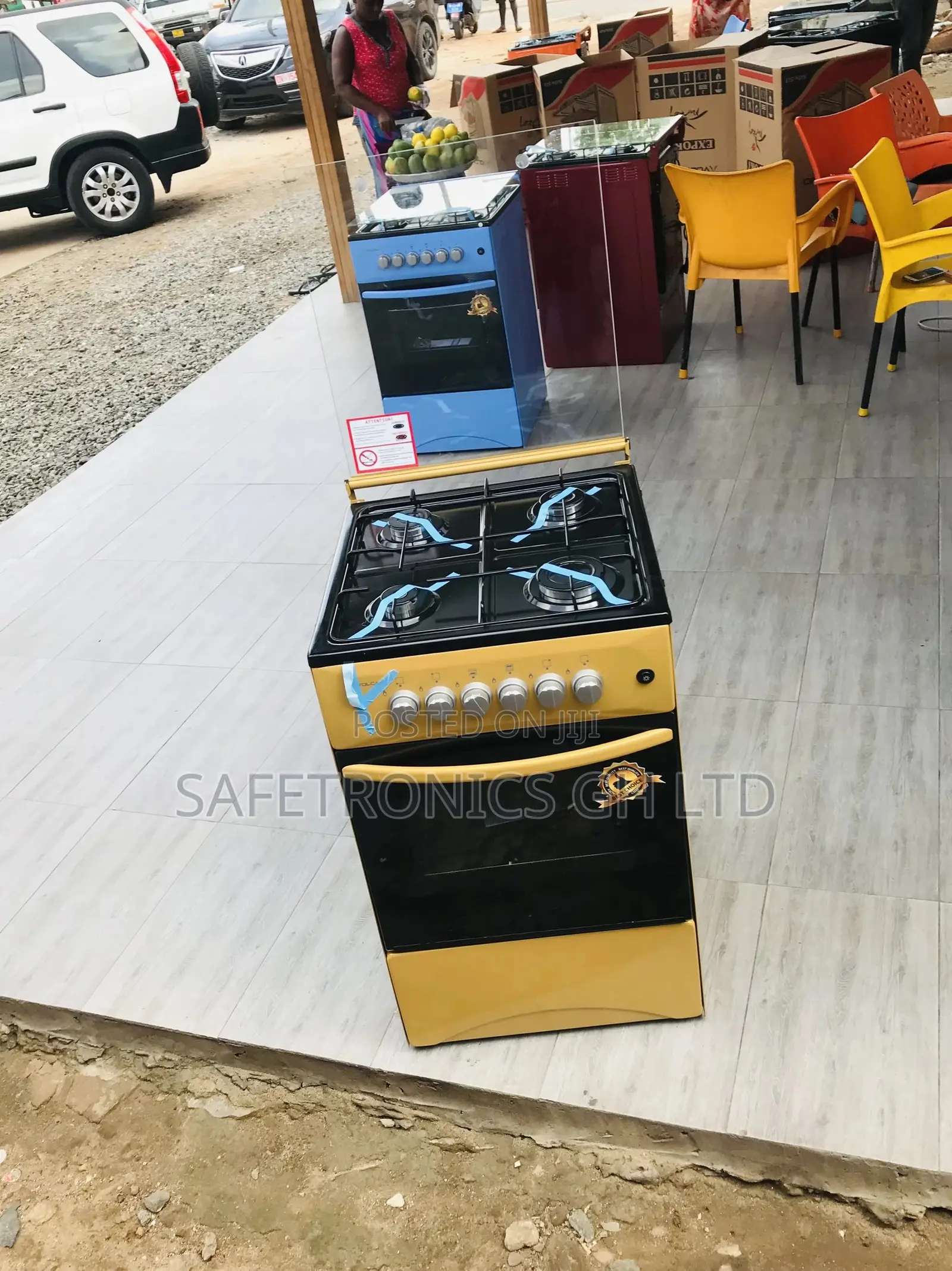 Volcano 4 Gas Cooker Gold 50x50 Oven With Grill