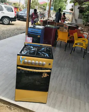 Oven With Grill 50x50 Volcano 4 Gas Cooker Gold