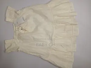 Marks and Spencer Offwhite Dress With Ruffled Trims