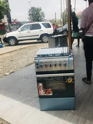 Gray 4 Gas Cooker Oven With Grill Ferre 60x60