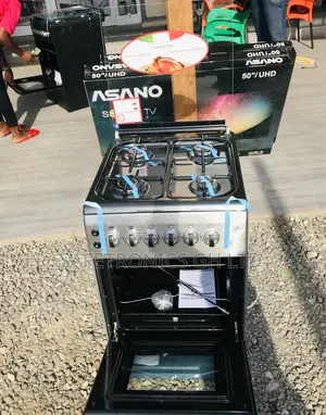 Volcano 4 Gas Cooker Oven With Grill 50x50 Gray