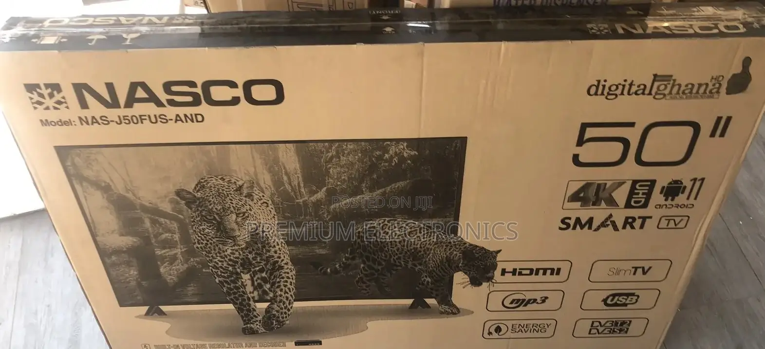 Nasco 50′′ Exceptional New Uhd Digital Satellite Smart TV