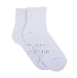 Kids White Pure Cotton Socks