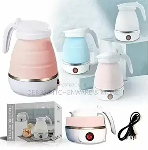 2-Cup Foldable Electric Kettles, Collapsible Travel Kettles