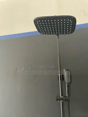 All Black Frencia Bathroom Shower
