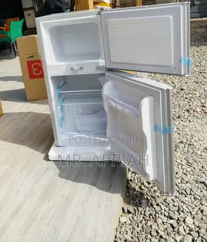 (Nasf2-120)Double Door Electric Table Top Fridge,Gray