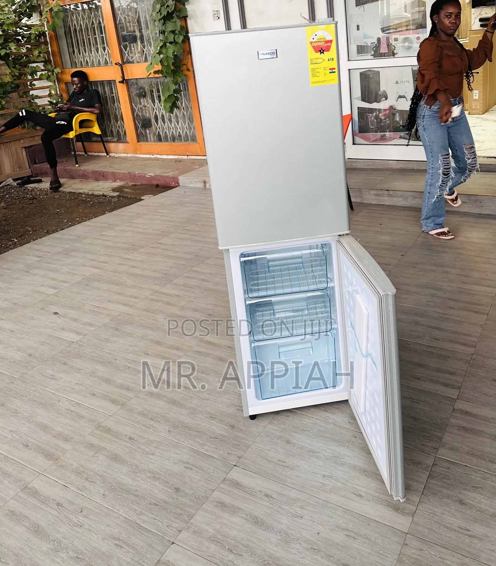 Latest Nasf2-13fl Nasco Double Door Electric Fridge(Gray).