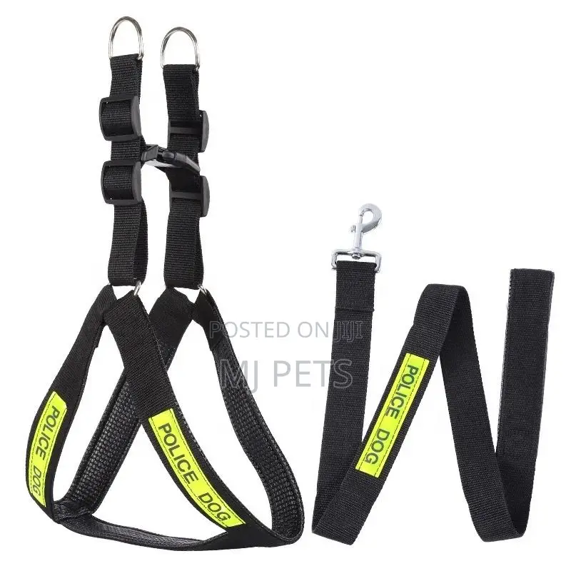 Police Dog Leash Harness