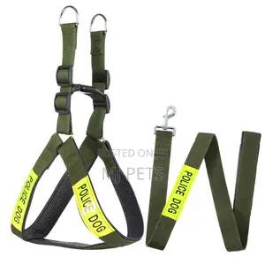 Police Dog Leash Harness