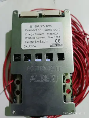 16S 120A BMS 60v 3.7lithium Battery