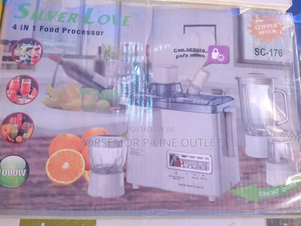Silver Love 4 in 1 Food Processor