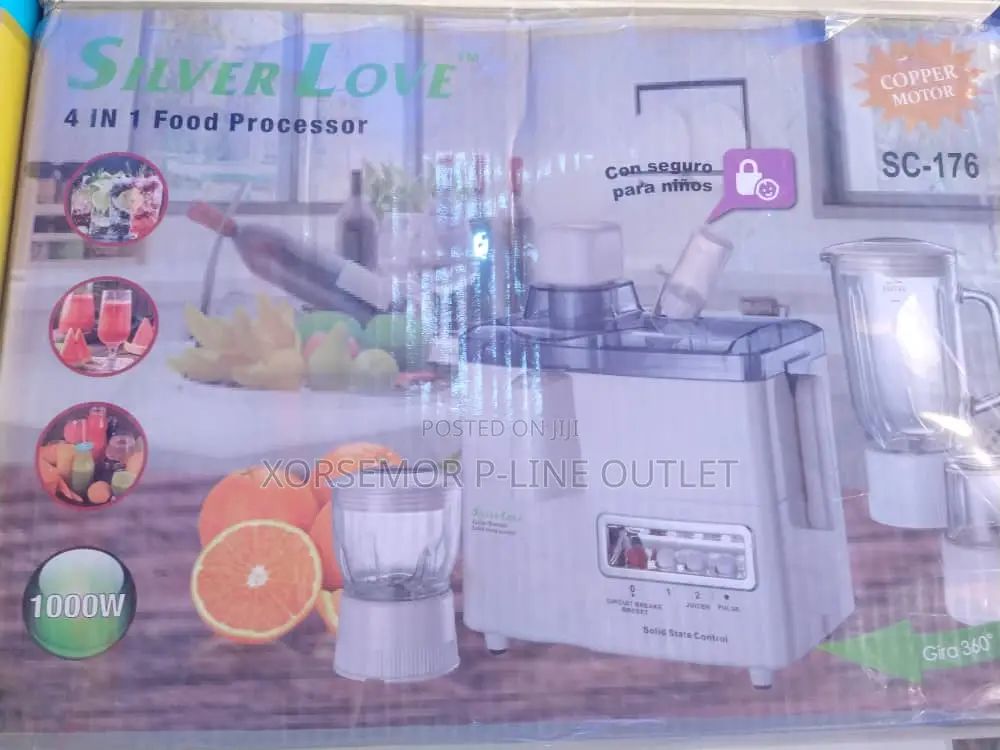 Silver Love 4 in 1 Food Processor