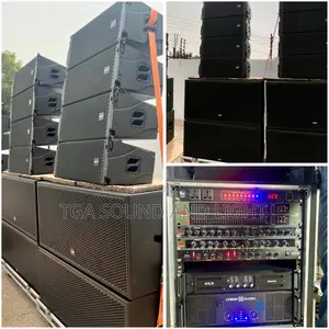 Line Array Set - 4 Pairs Mid, 2 Pairs Bass and Full Rack