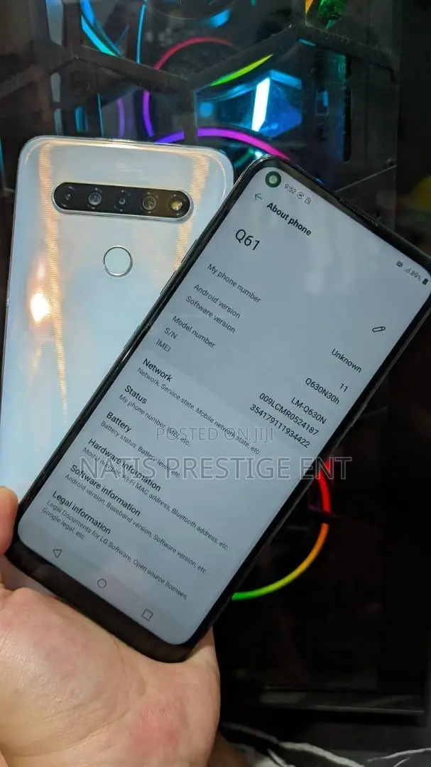 LG Q61 64 GB White