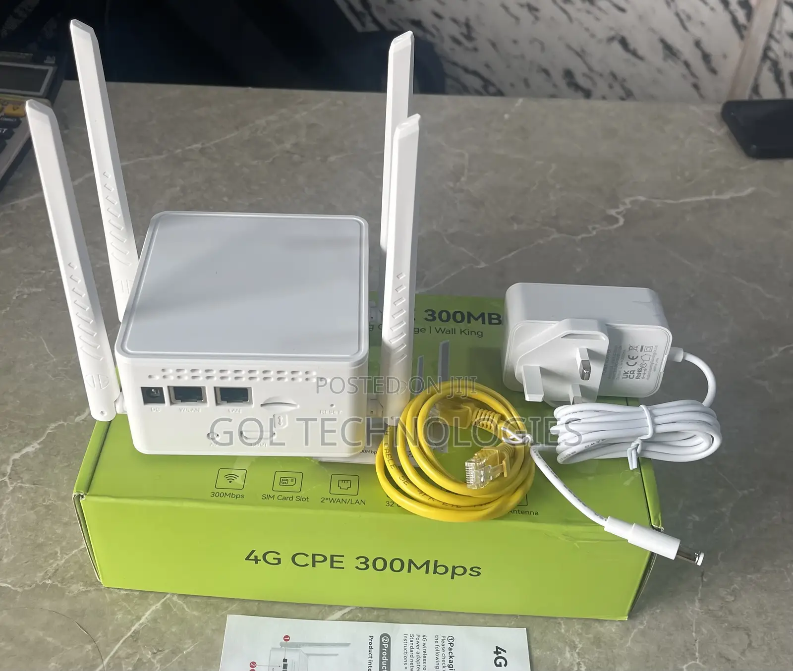 4G Indoor Sim Router 4 Antennas/Strong Coverage/Wall King