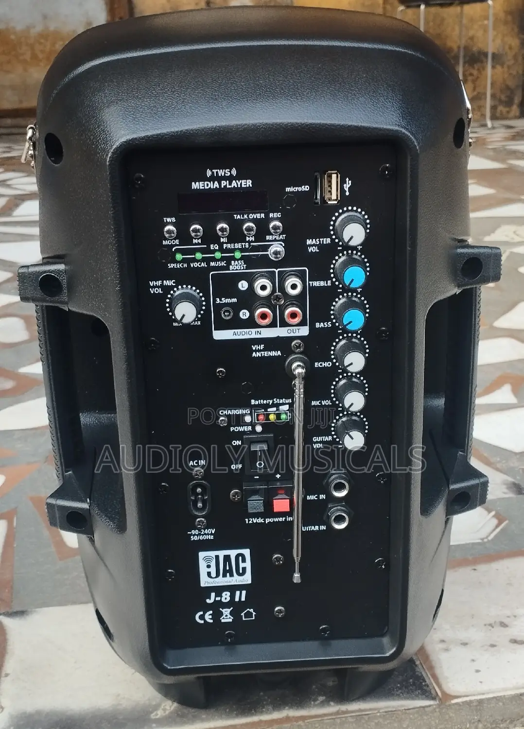 JAC 8inches Bluetooth Speaker With One Microphone and Strap