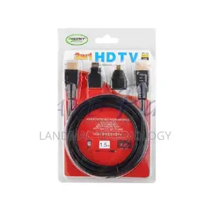 3-in-1 Hdmi Cable With Micro and Mini Adapter - 1.5 Metres -