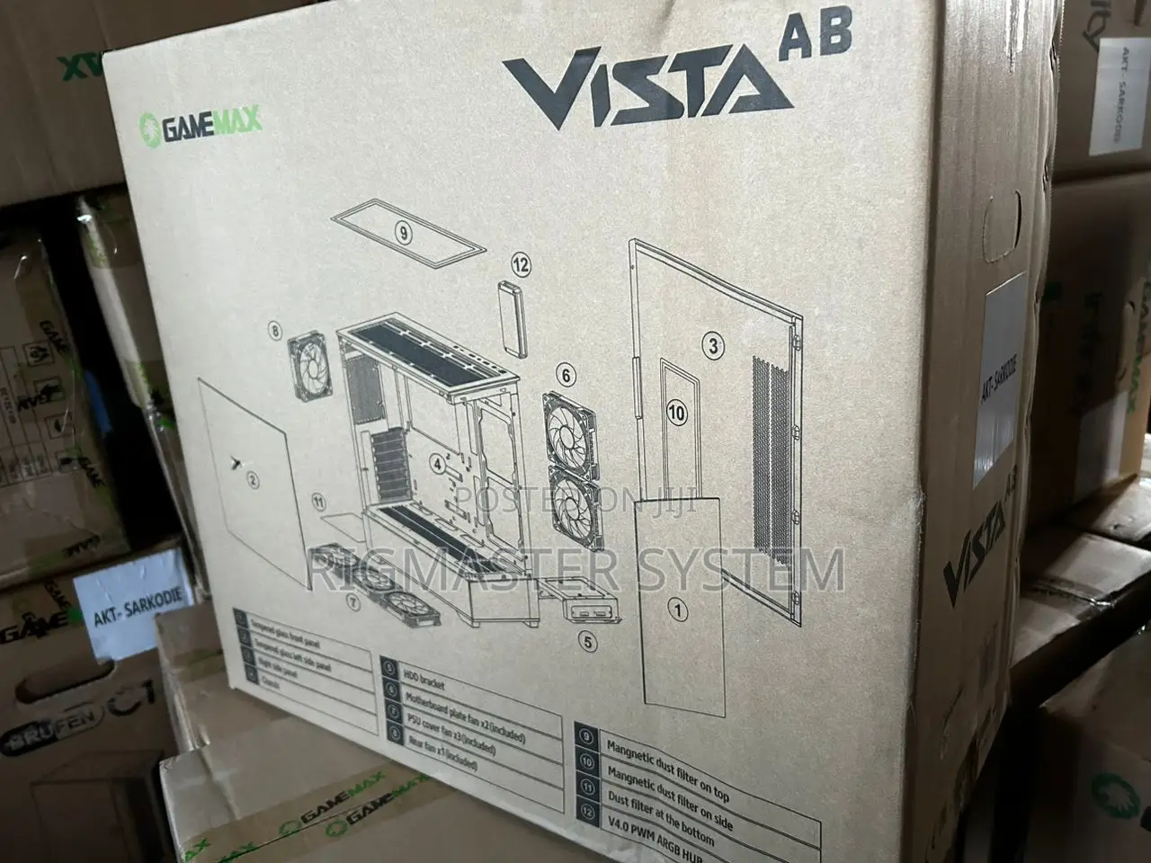 Gamemax Vista Ab Atx Computer Case Chassis