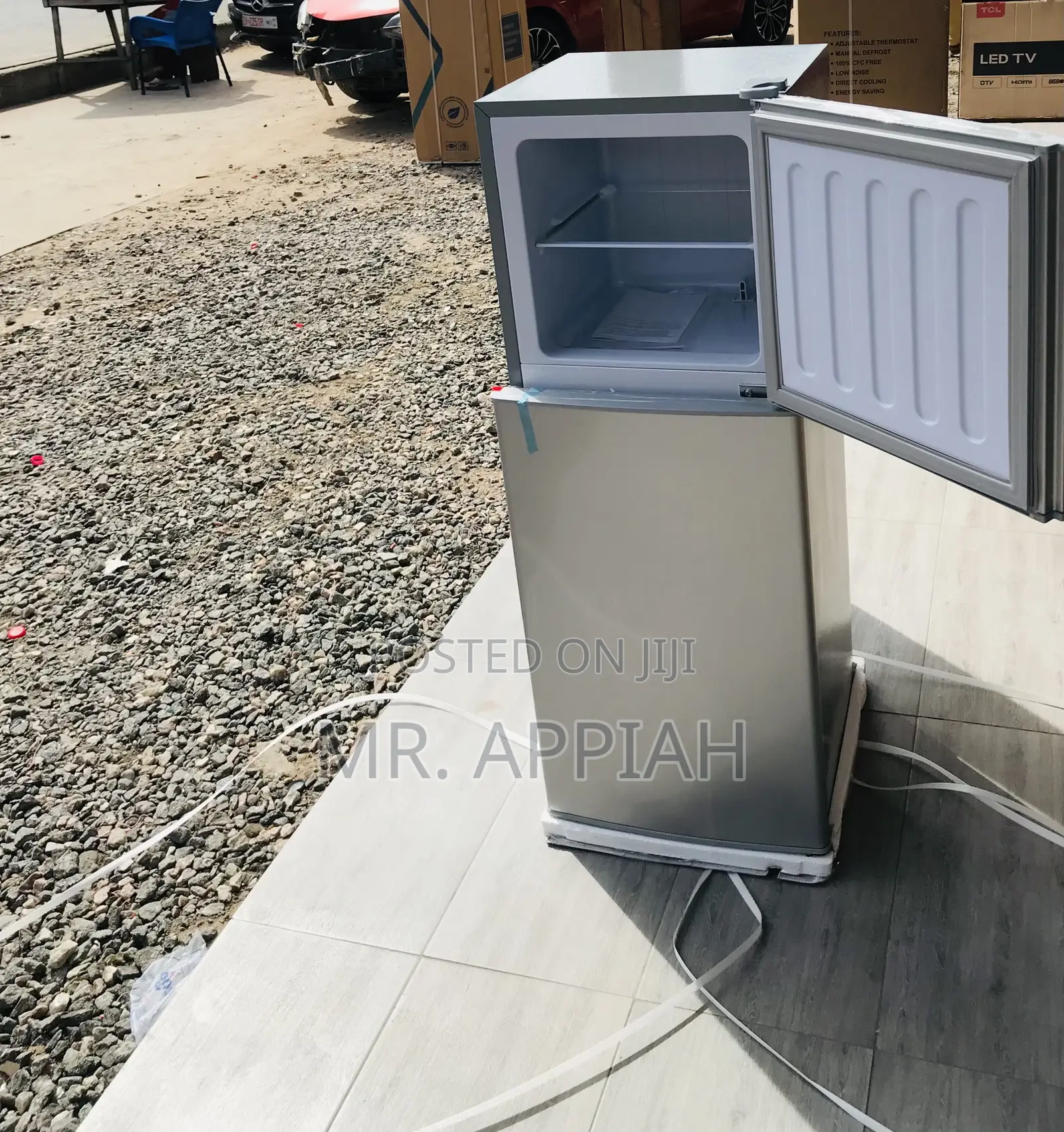 Quality Double Door Nasco Nas2-13fl Electric Fridge,Gray